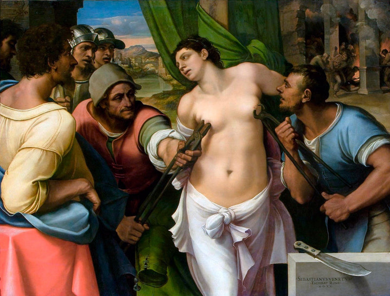 Martírio de Santa Ágata - Sebastiano del Piombo