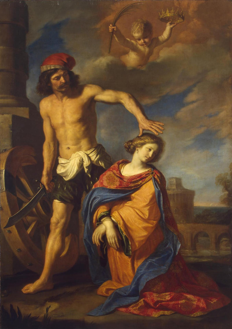 Martírio de Santa Catarina - Guercino