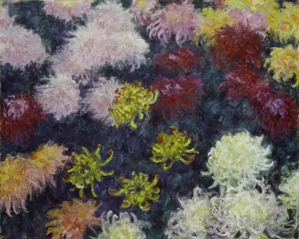 Massif de chrysanthèmes - Claude Monet image 1 reproduction réalisée par Alpha Reproduction