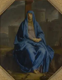Mater Dolorosa aos pés da Cruz - Philippe de Champaigne