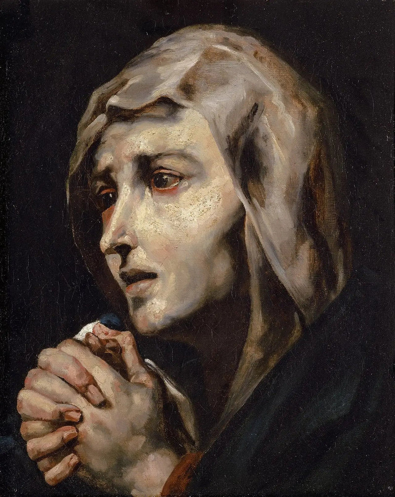 Mater dolorosa, cópia de acordo com Ribera - Théodore Géricault