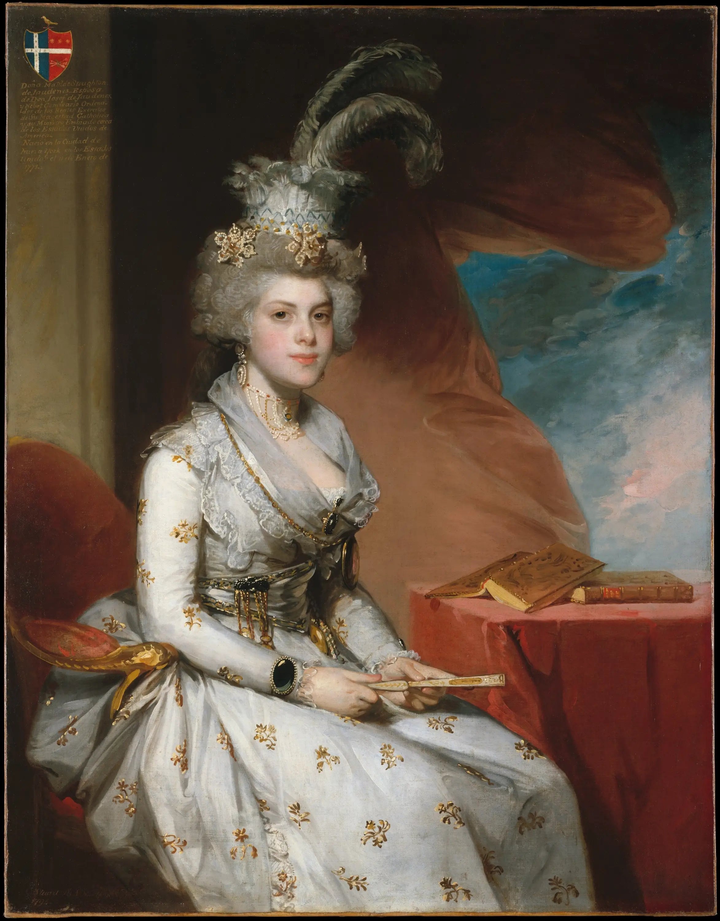 Matilda Stoughton de Jaudenes - Gilbert Stuart image 1 copie peinte à la main à l’huile