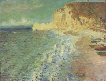 Manhã em Étretat - Claude Monet