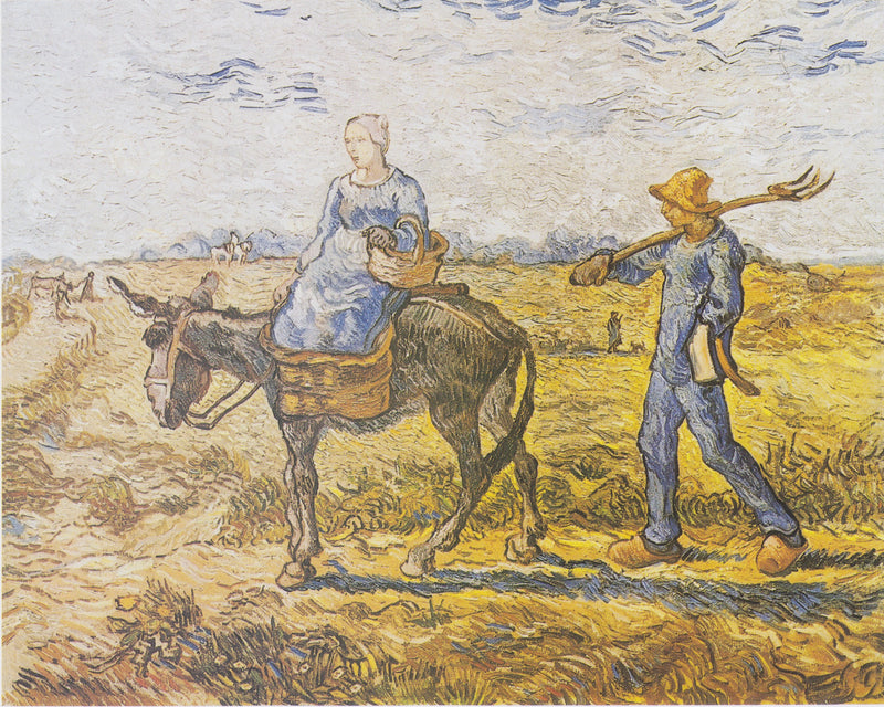 Manhã. No trabalho (após Millet) - Vincent van Gogh