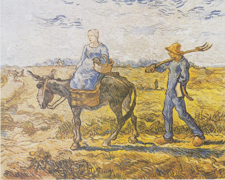 Manhã. No trabalho (após Millet) - Vincent van Gogh