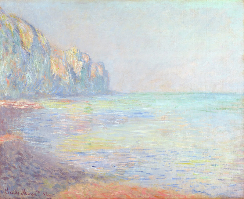 Le Matin, tempo nebuloso, Pourville W711 - Claude Monet