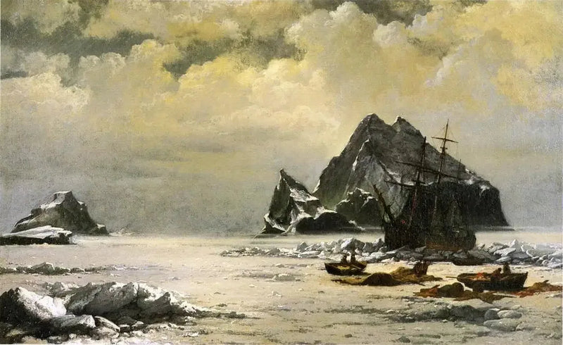 Manhã nos campos de gelo do Ártico - William Bradford