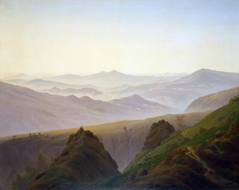 Manhã nas montanhas - Caspar David Friedrich