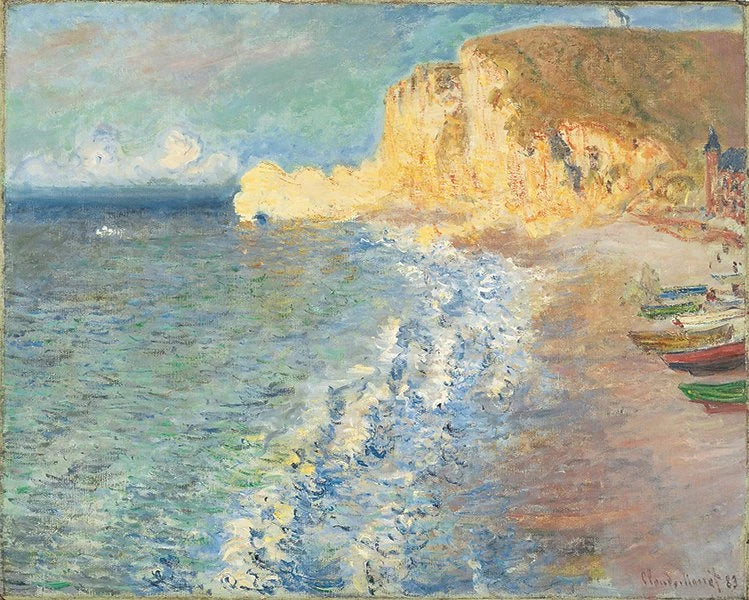 Manhã em Étretat W830 - Claude Monet