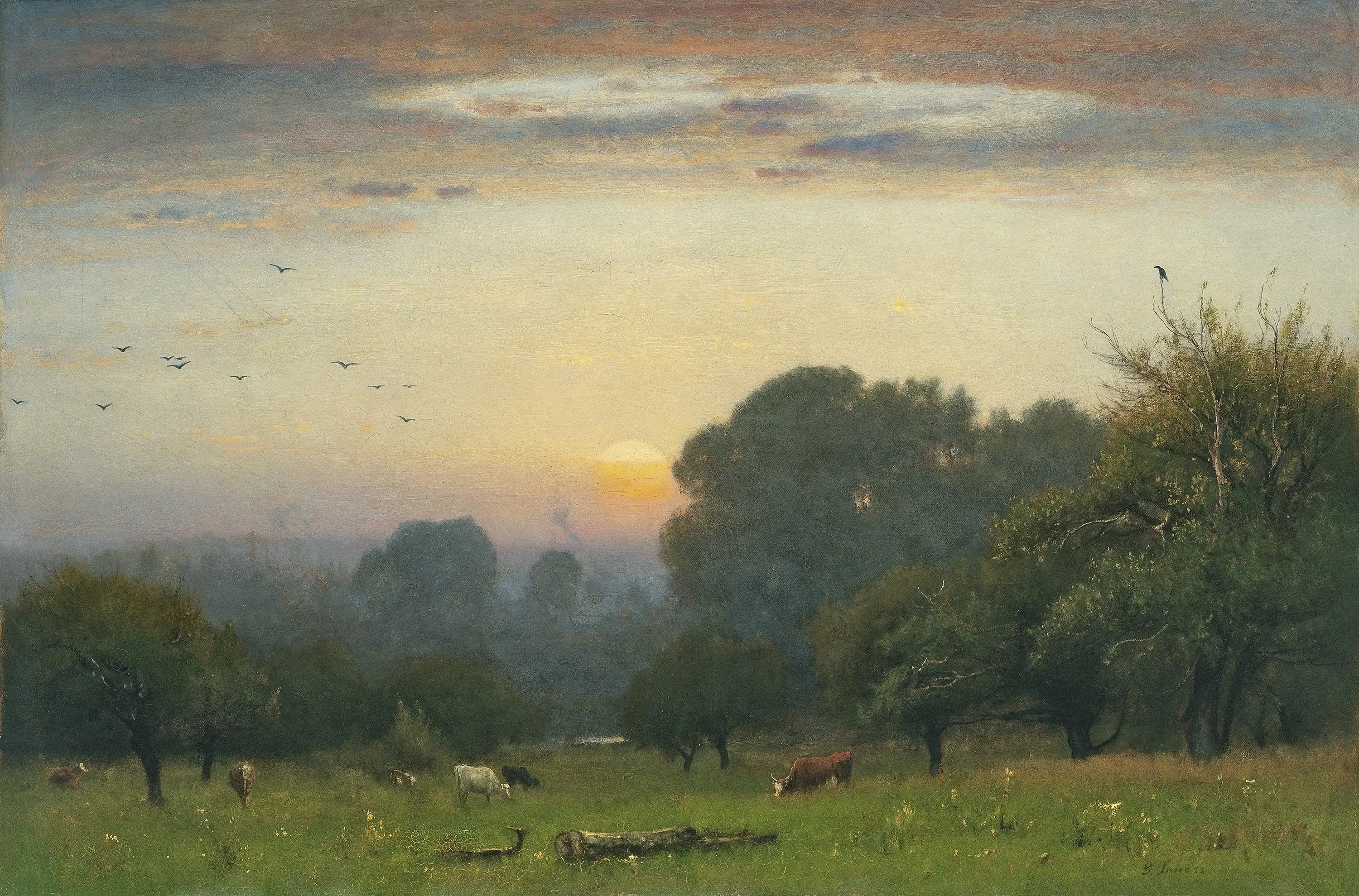 Matin - George Inness - Alpha Reproduction