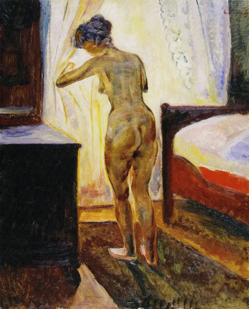 Reproduction du tableau « Matin. Nu à la fenêtre - Edvard Munch » par Alpha Reproduction en peinture à l’huile