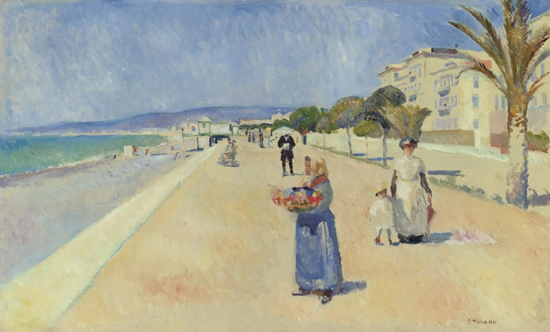 Manhã na promenade des Anglais - Edvard Munch