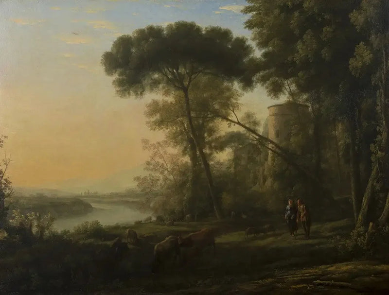Manhã: Uma paisagem arborizada - Claude Lorrain