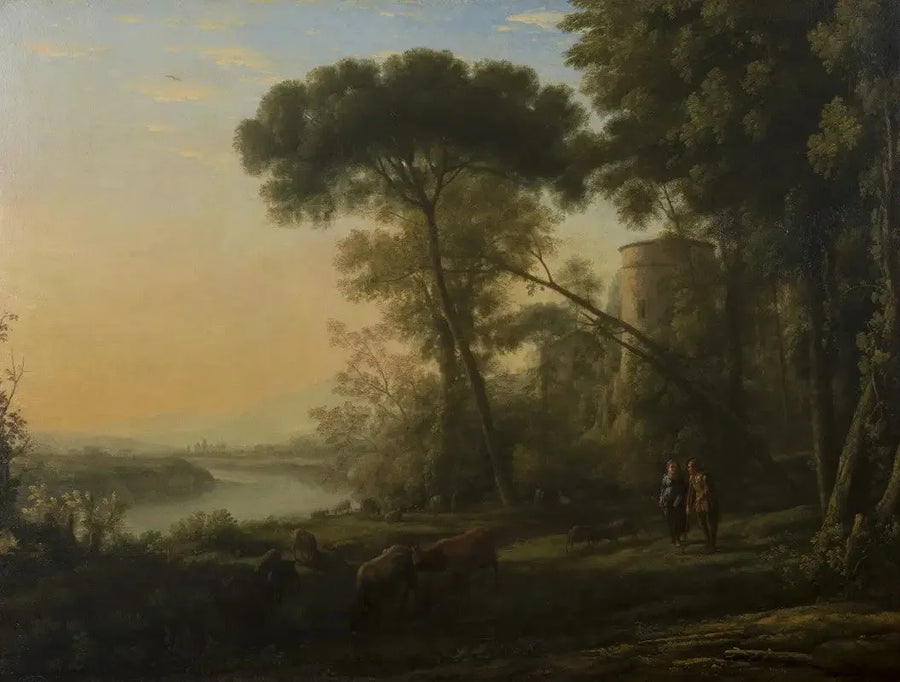 Manhã: Uma paisagem arborizada - Claude Lorrain