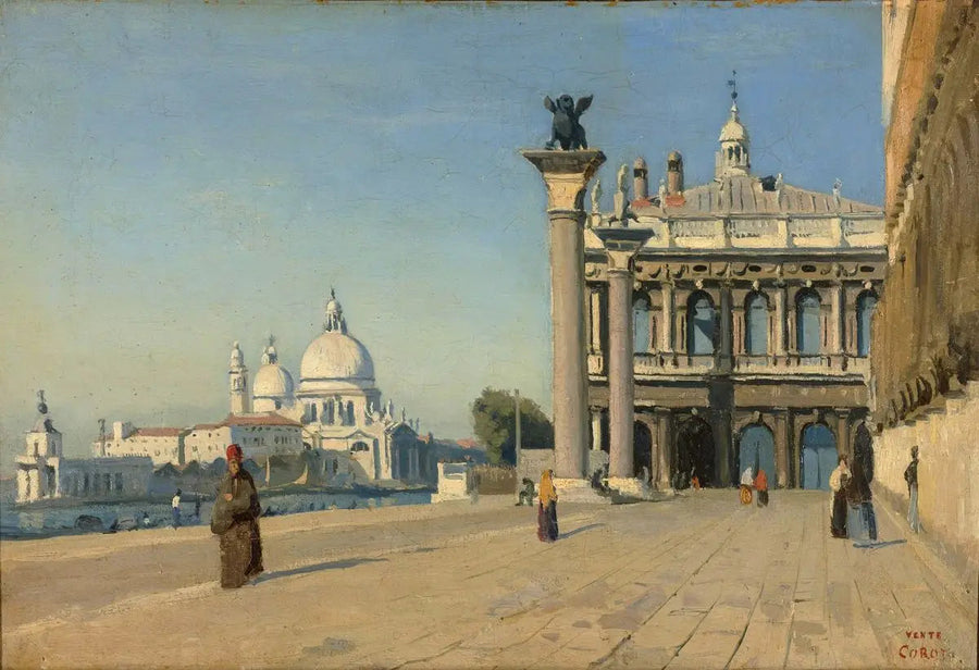 Manhã em Veneza - Jean-Baptiste Camille Corot