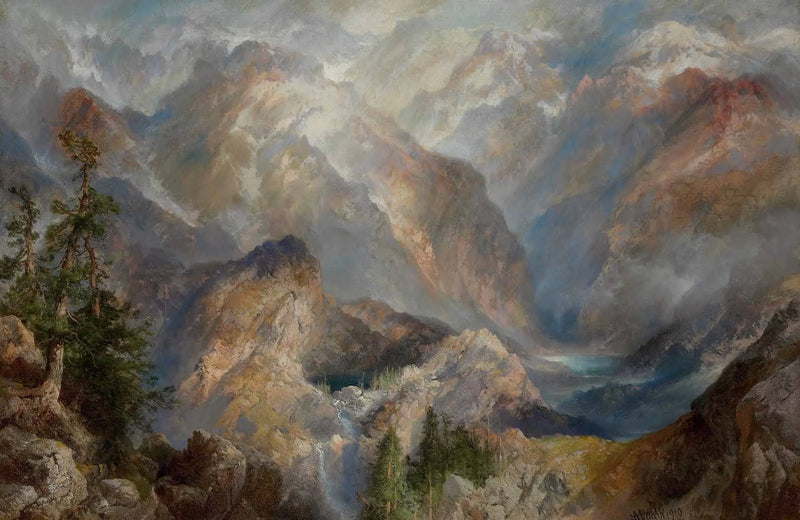 Manhã nas Serras, Nevada - Thomas Moran