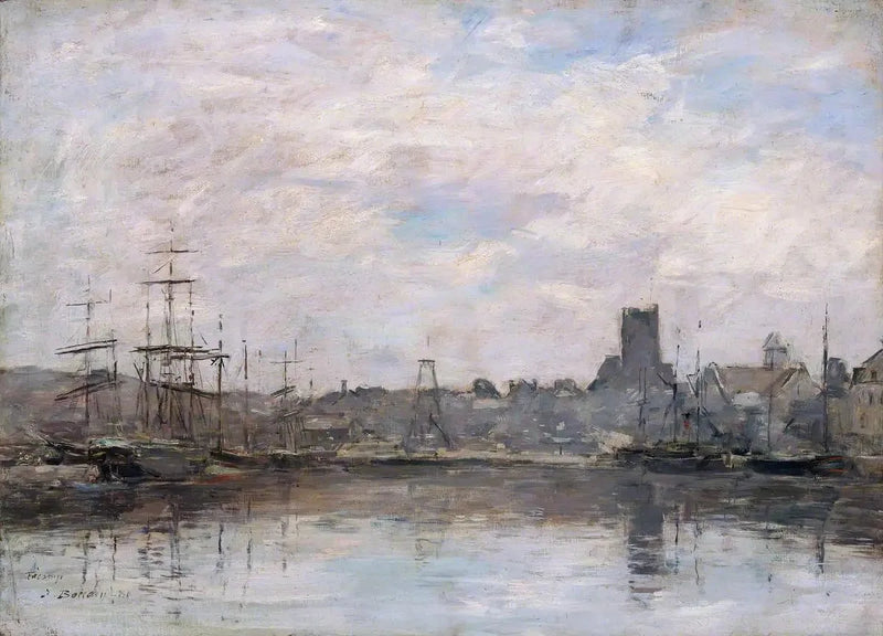 Manhã de setembro: Porto de Fécamp - Eugène Boudin