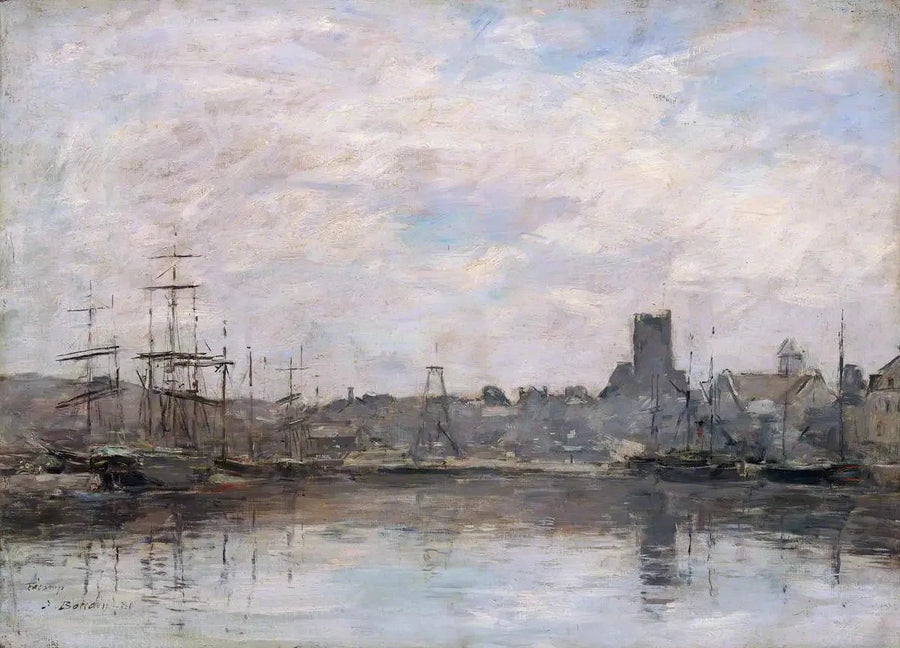 Manhã de setembro: Porto de Fécamp - Eugène Boudin