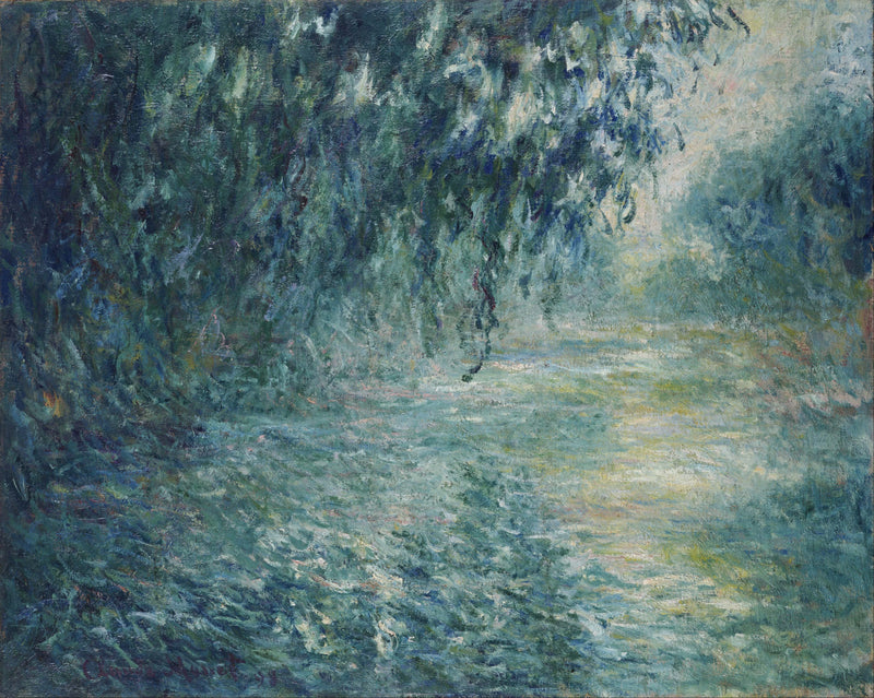 Manhã no Sena, tempo chuvoso W1499 - Claude Monet