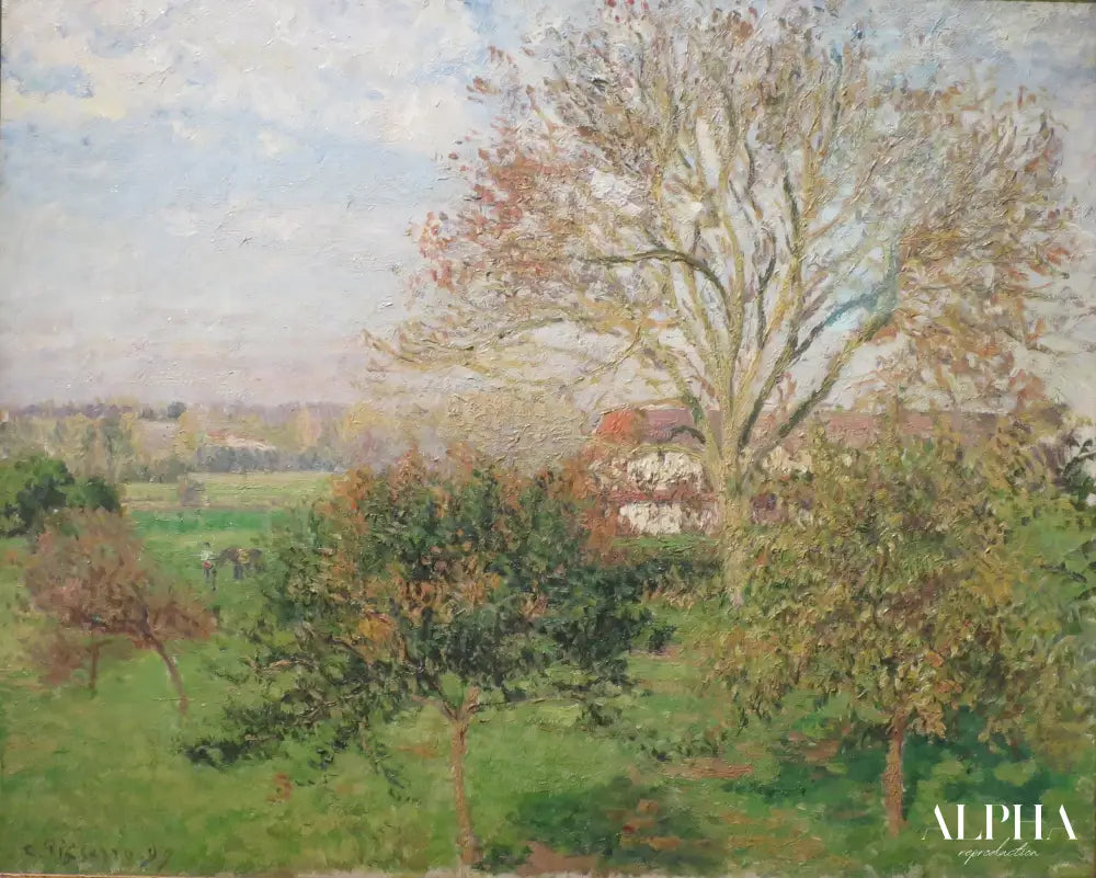 Matins d'automne à Eragny - Camille Pissarro - Reproductions de tableaux et peintures haut de gamme