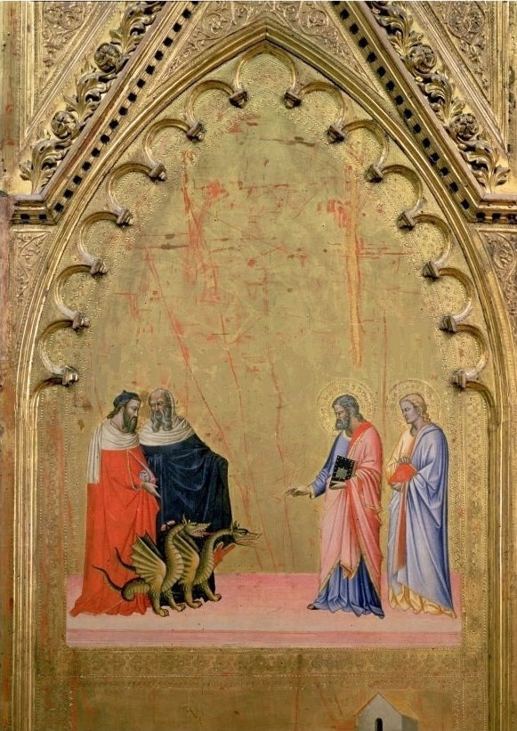 Matthew Quelling Dragão - Andrea Orcagna