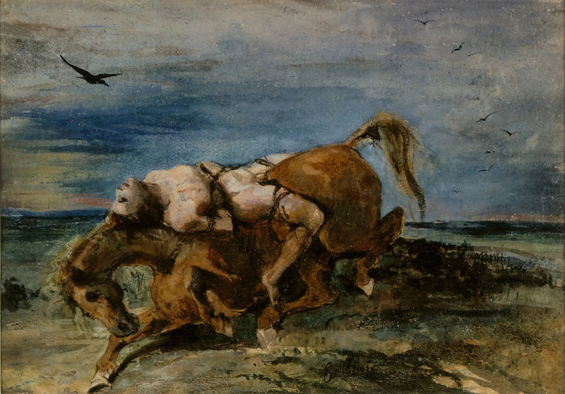 Mazeppa sobre o cavalo moribundo - Eugène Delacroix