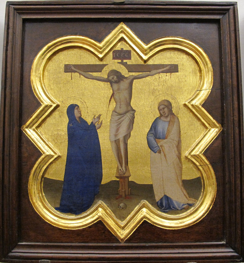 Medalhão quadrilobé de Santa Croce com Crucificação - Taddeo Gaddi