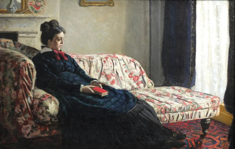 Meditação. Madame Monet no sofá - Claude Monet
