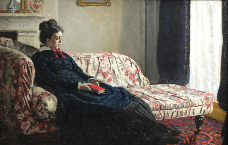 Meditação. Madame Monet no sofá W163 - Claude Monet