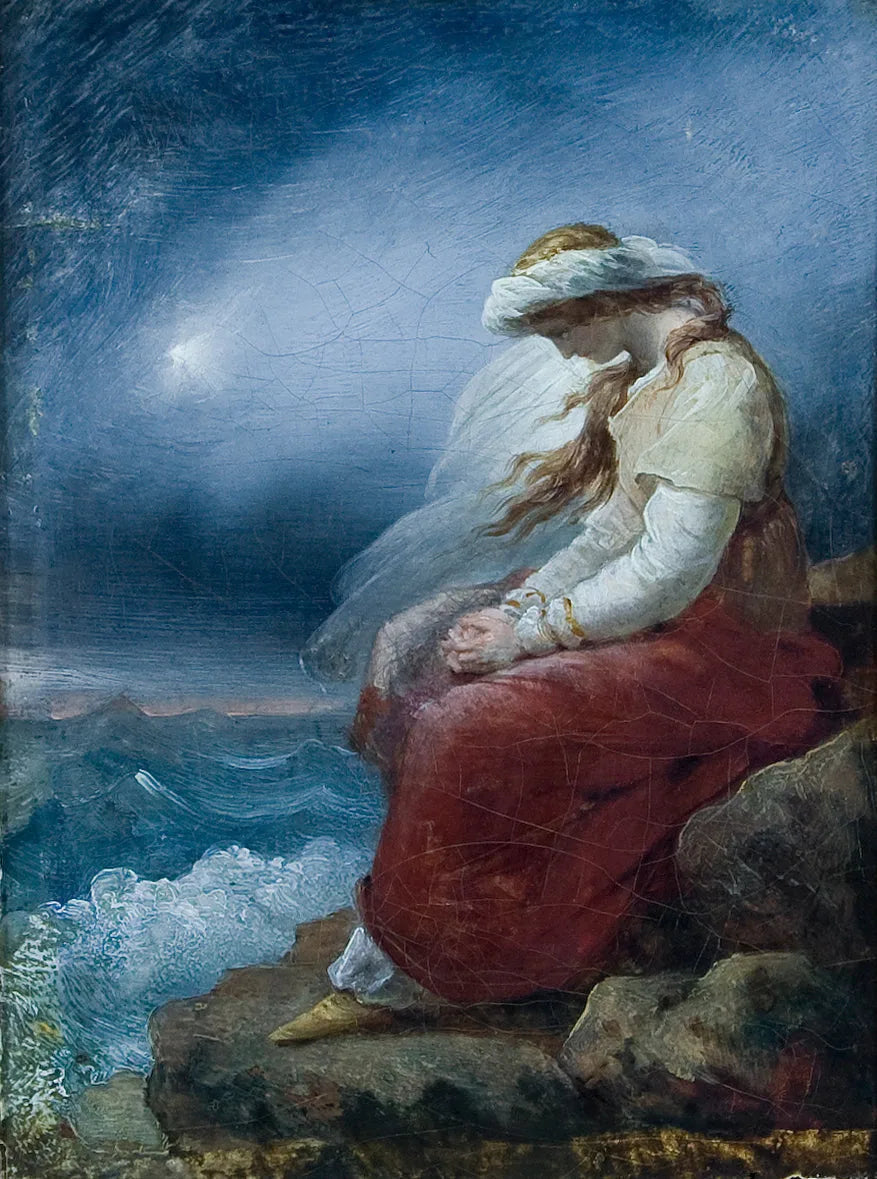 Médora sobre a rocha - Ary Scheffer