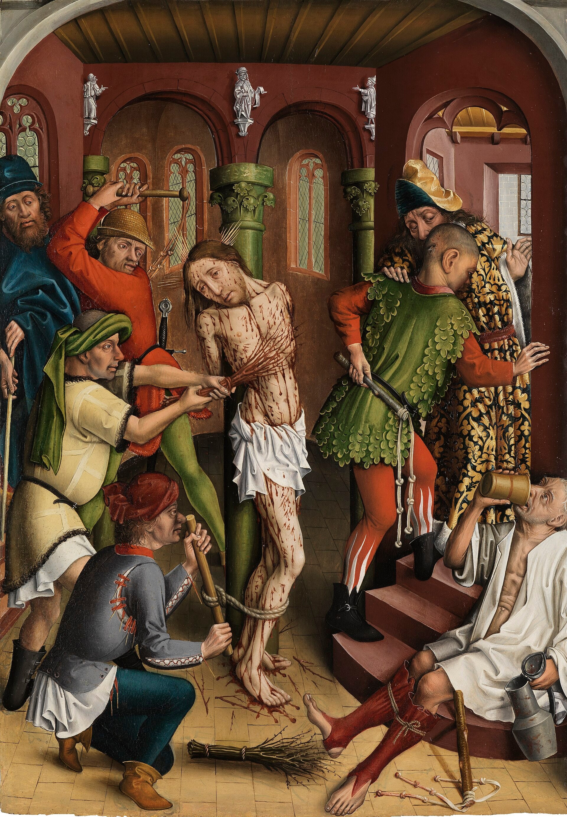 Flagellation du Christ - Maître de la Passion de Karlsruhe