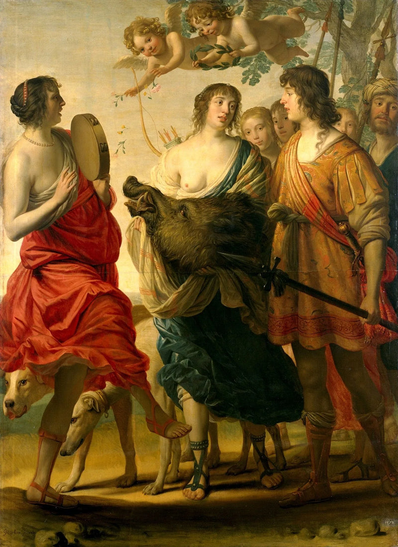 Méléagre e Atalante - Gerrit van Honthorst