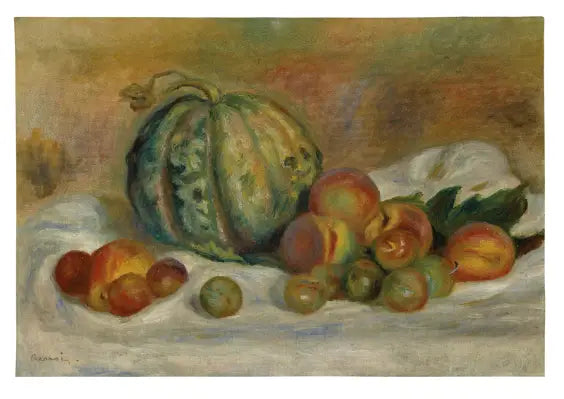 Melão e frutas - Pierre-Auguste Renoir