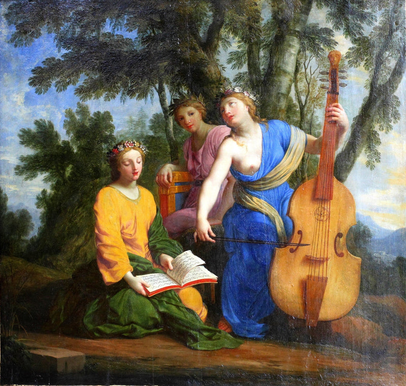 Melpômene, Érato e Polímnia - Eustache Le Sueur