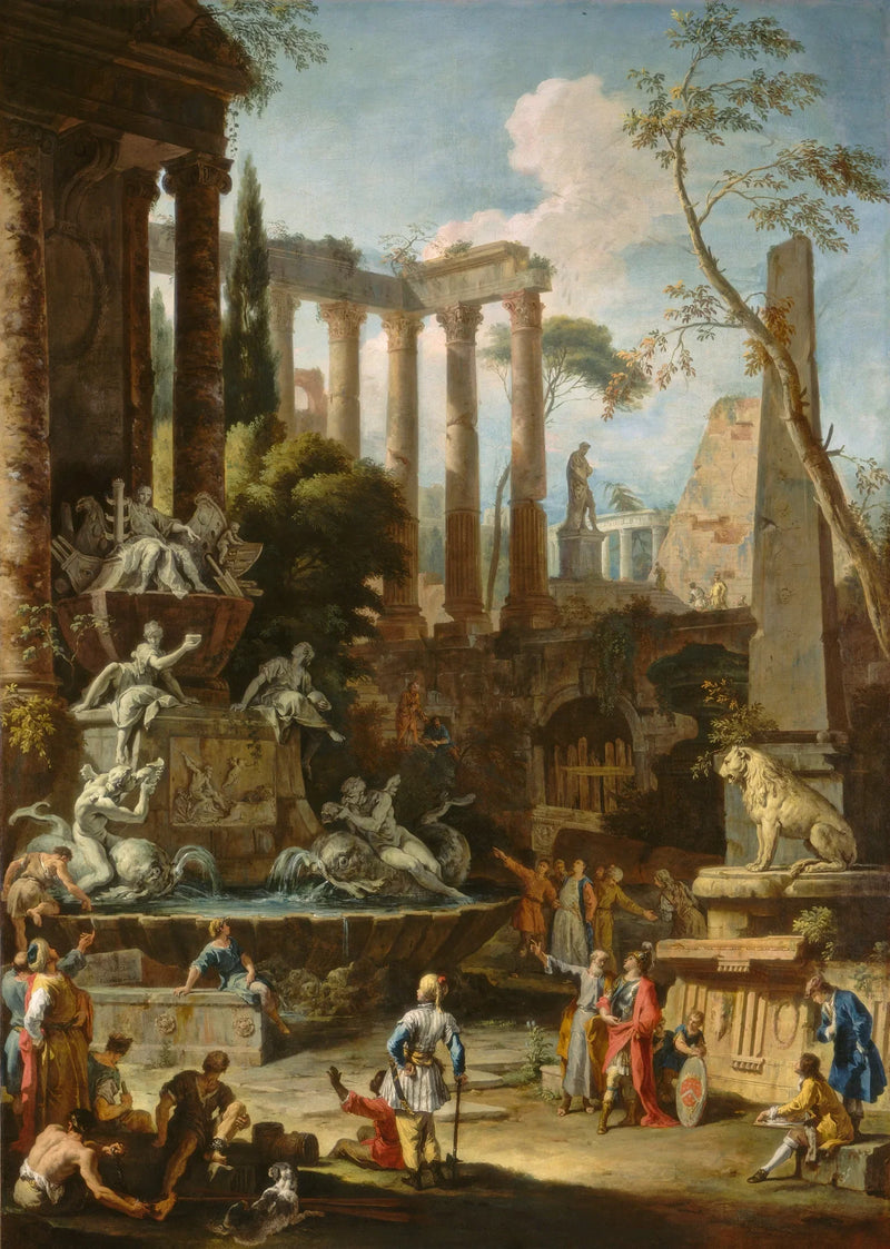 Memorial ao almirante Sir Clowdisley Shovell - Sebastiano Ricci