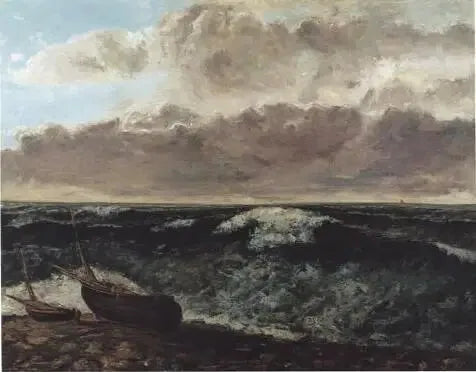Mar agitada - Gustave Courbet