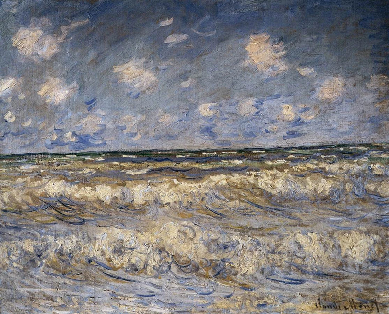 Mar agitado W663 - Claude Monet