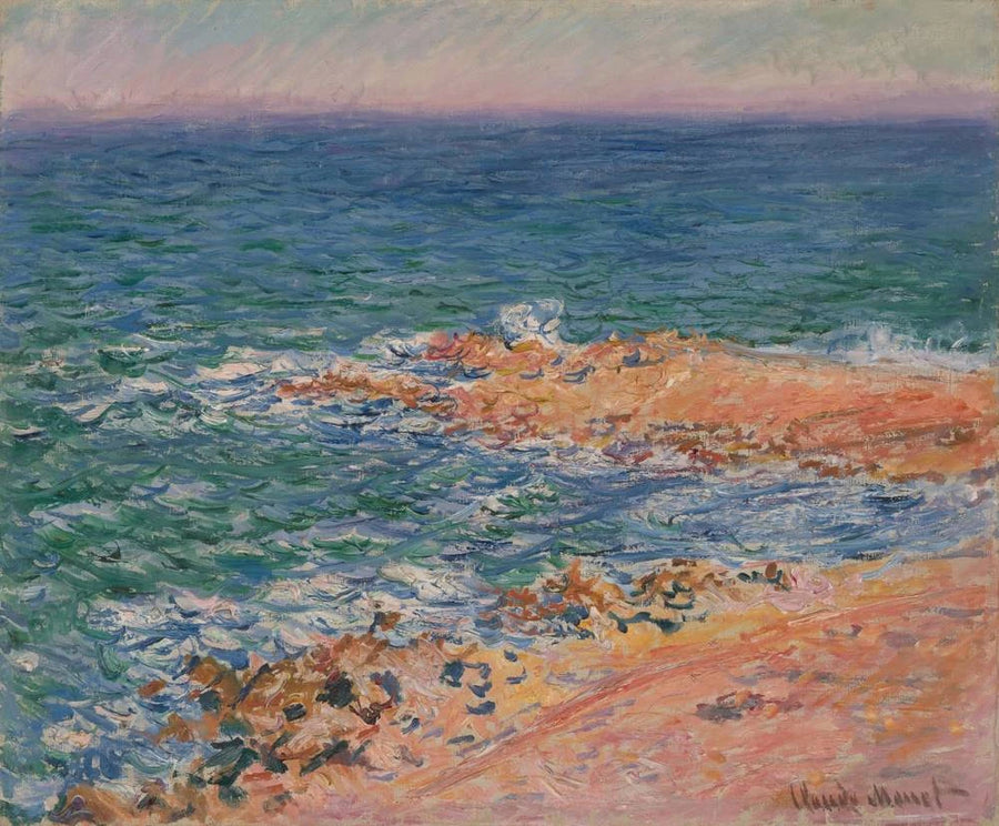 O mar em Antibes - Claude Monet