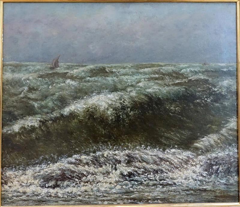 Mar de Tempestade - Gustave Courbet