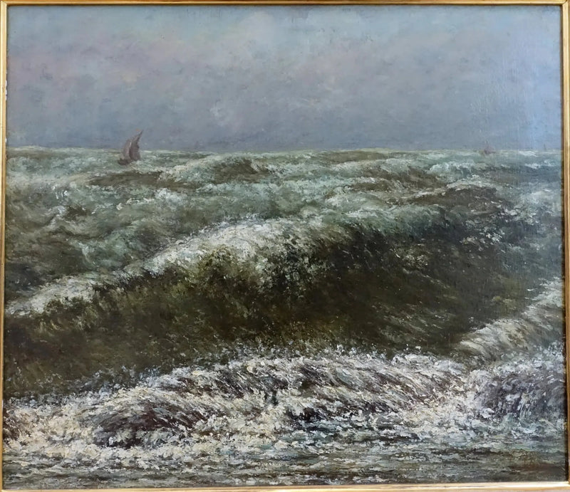 Mar de Tempestade - Gustave Courbet