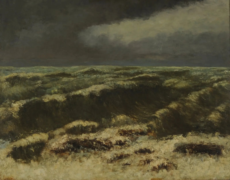 Mar de Tempestade - Gustave Courbet