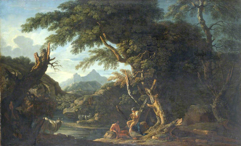 Mercure et le bûcheron - Salvator Rosa