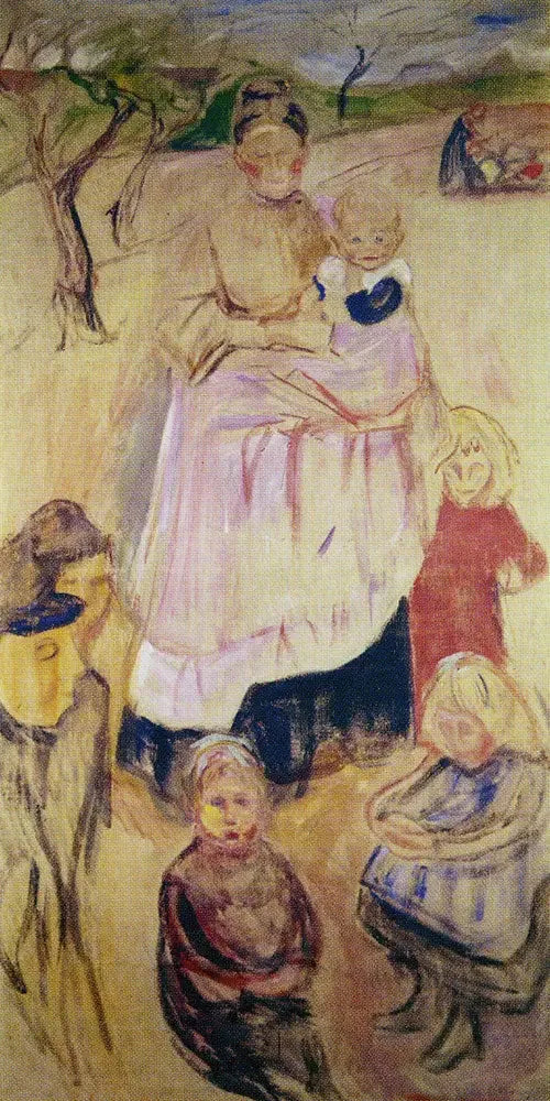 Mãe com Filhos, Turíngia - Edvard Munch
