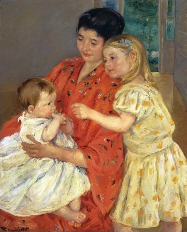 Mãe e dois filhos - 1901 - Mary Cassatt