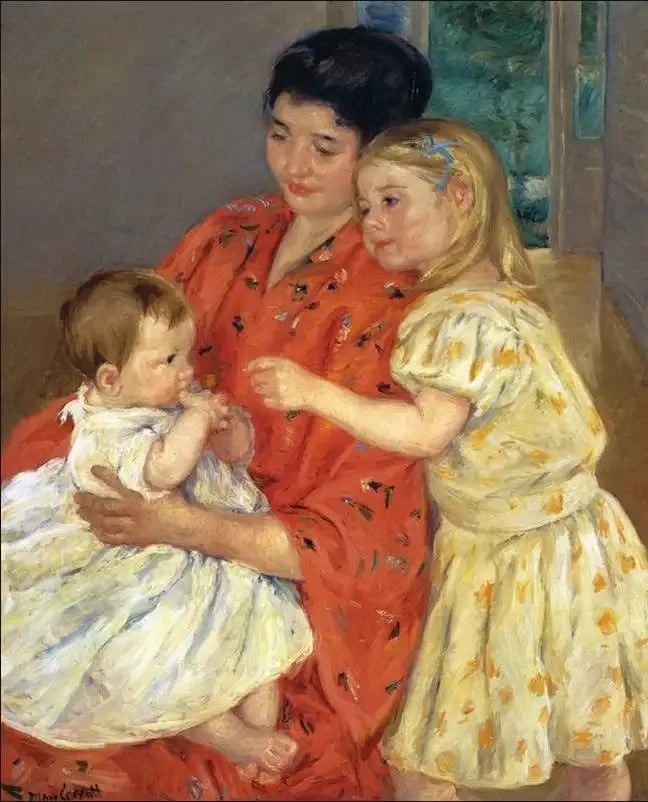 Mãe e dois filhos - 1901 - Mary Cassatt