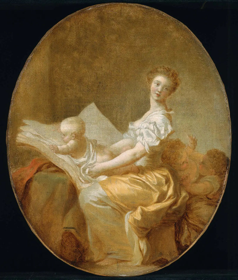 Mãe e filho - Jean-Honoré Fragonard