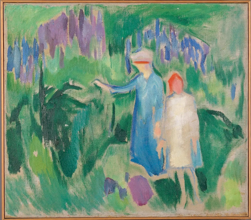 Mãe e Filha no Jardim - Edvard Munch