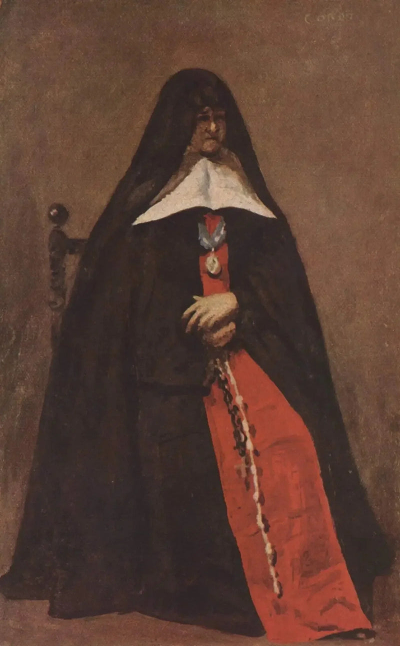 Mãe Marie-Héloïse das Dez Virtudes - Jean-Baptiste Camille Corot