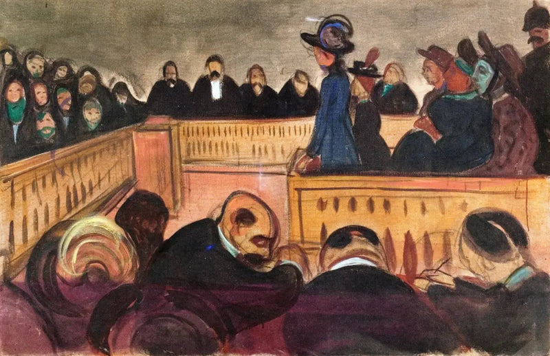 Mães adotivas no tribunal - Edvard Munch