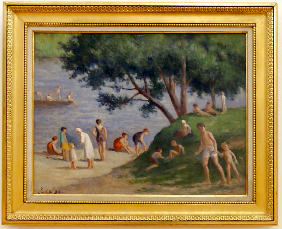 Méricourt, a praia - Maximilien Luce